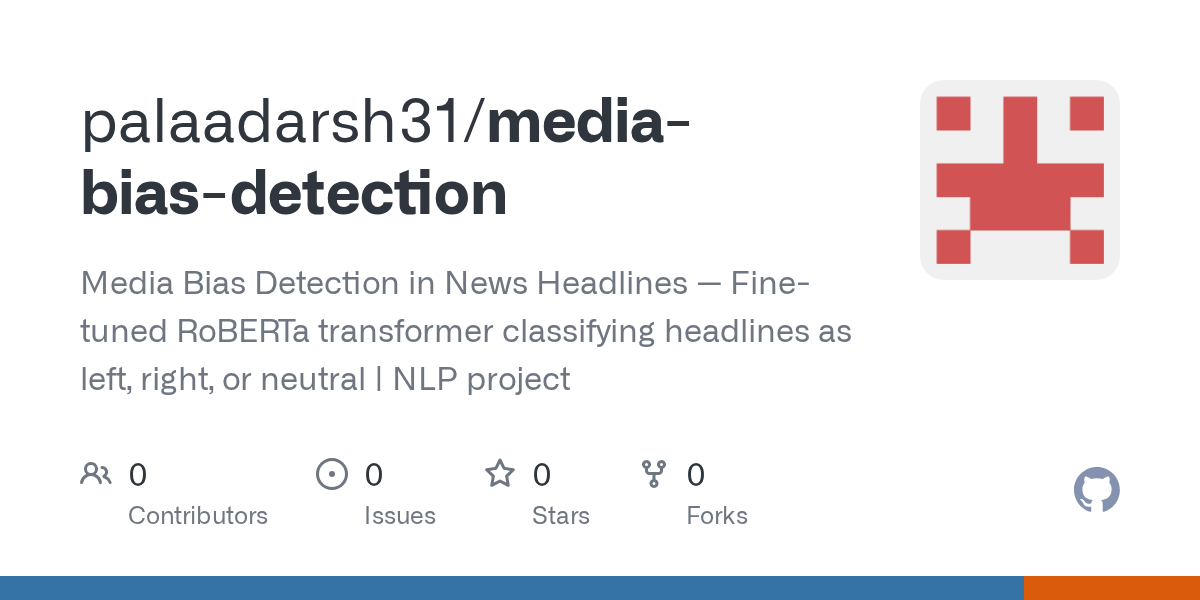 GitHub repository preview for media-bias-detection